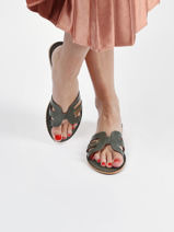 Slippers Damia Uit Leder Les tropeziennes Wit women DAMIA-vue-porte